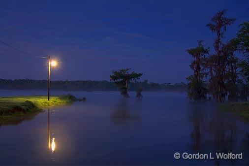 Lake Martin Light In First Light_46645.jpg - Photographed at Lake Martin near Breaux Bridge, Louisiana, USA.